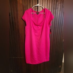 Fucshia short sleeve dress size 2x